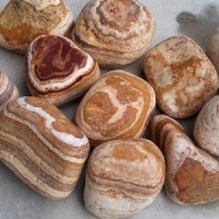 Декоративный природный камень натуральный галька / Angel Sparks-Sherry pebbles / Турция / 2-4 см.